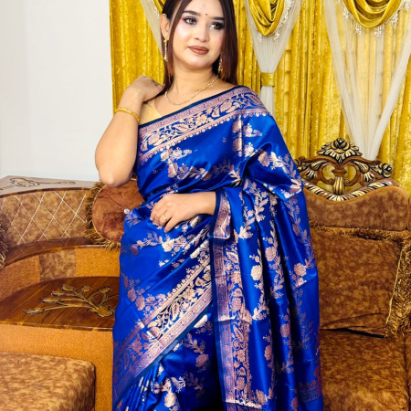 2660 প্রিমিয়াম কাতান শাড়ি